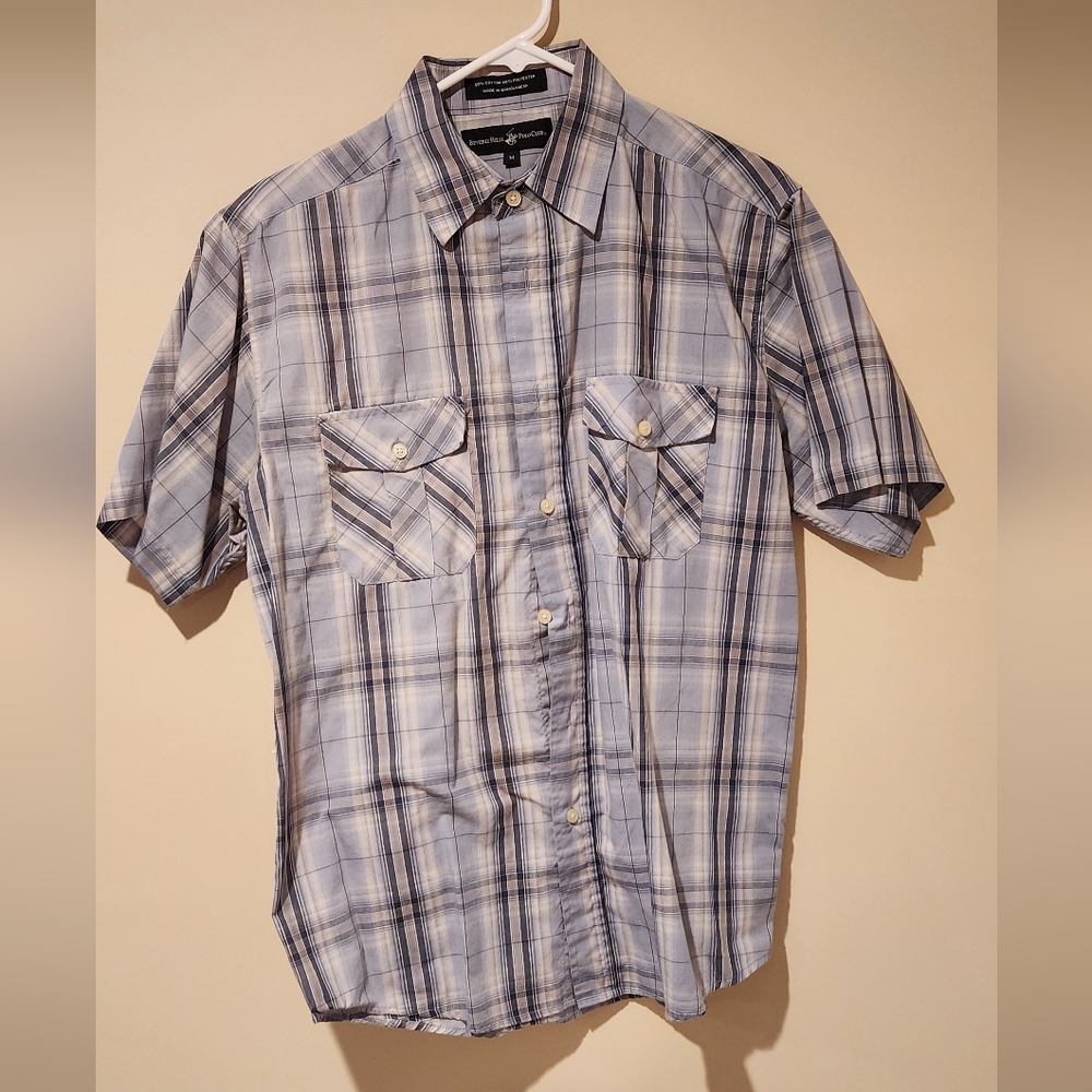 Beverly Hills Pollo Club short sleeve button down shirt M